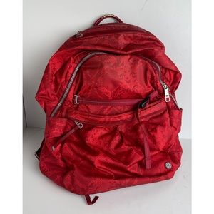 Lululemon Black Backpack As Is laptop sleeve compartments zip